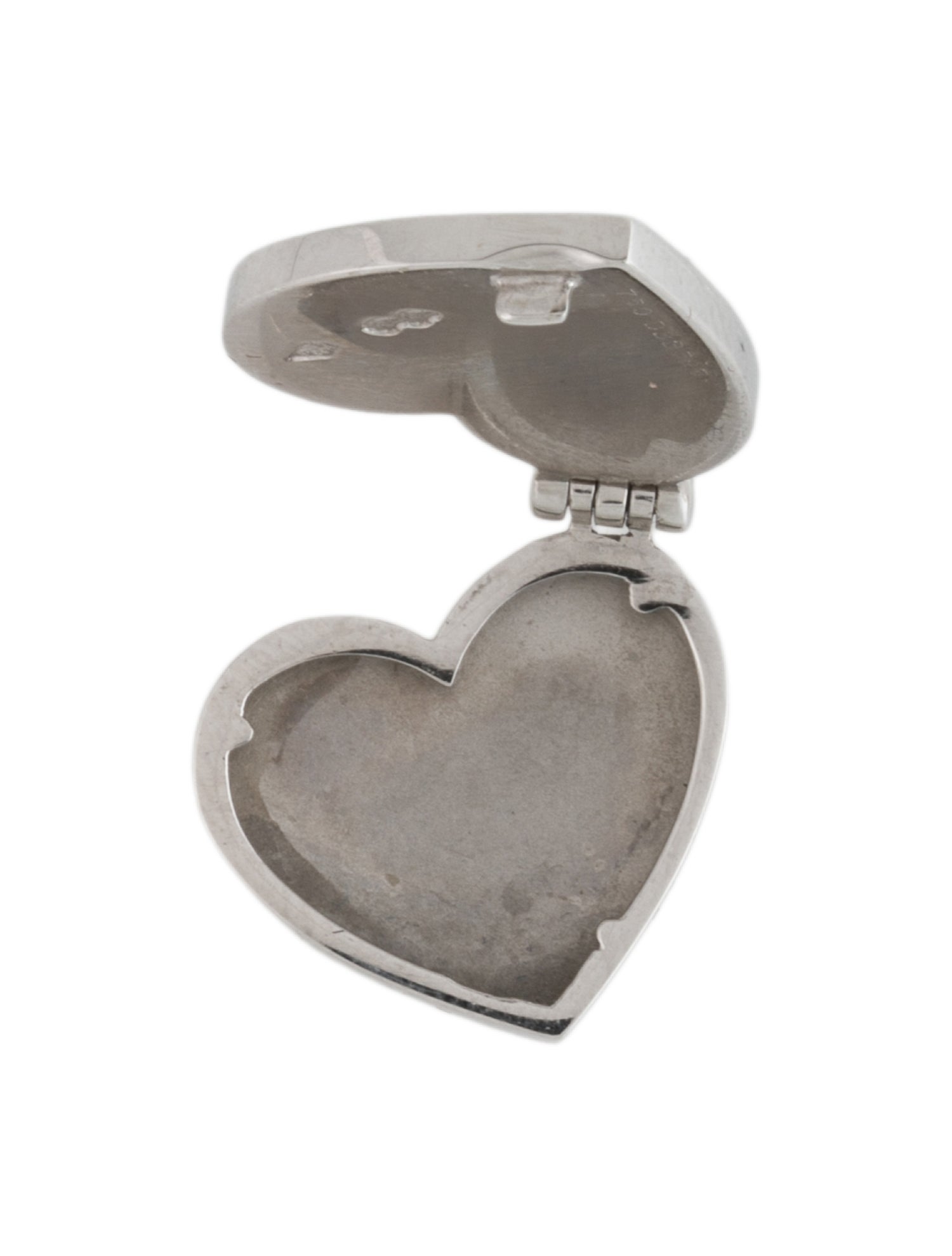 Louis Vuitton 18K Heart Locket Pendant Charm