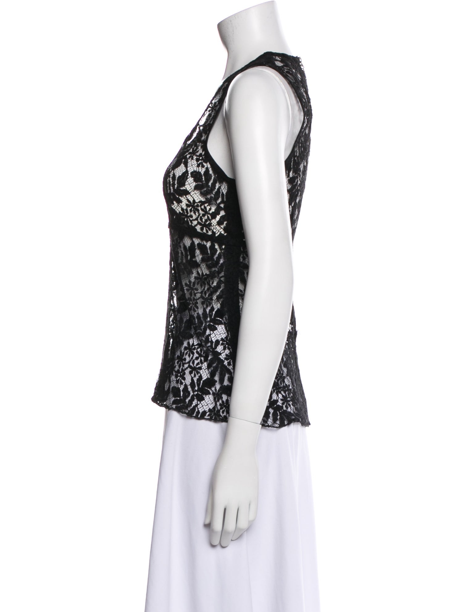 Louis Vuitton Lace Lace Pattern Top