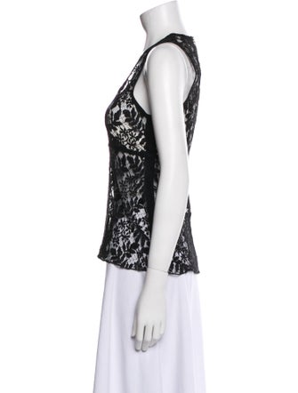 Louis Vuitton Lace Lace Pattern Top