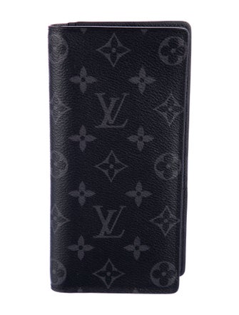 Louis Vuitton Monogram Eclipse Coated Canvas Brazza Wallet