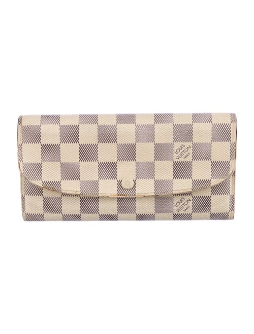Louis Vuitton 2019 Damier Azur Pattern Emilie Wallet