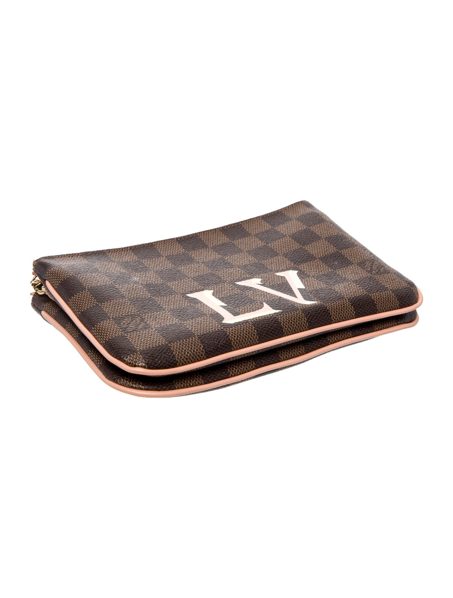 Louis Vuitton Damier Ebene Double Zip Pochette