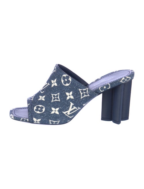 Louis Vuitton LV Monogram Denim Slides