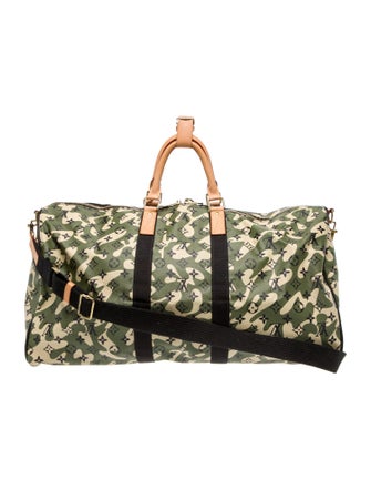 Louis Vuitton LV Monogramouflage Keepall Bandouliere 50