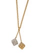 Louis Vuitton Crystal Lucky Gram Dice Pendant Necklace