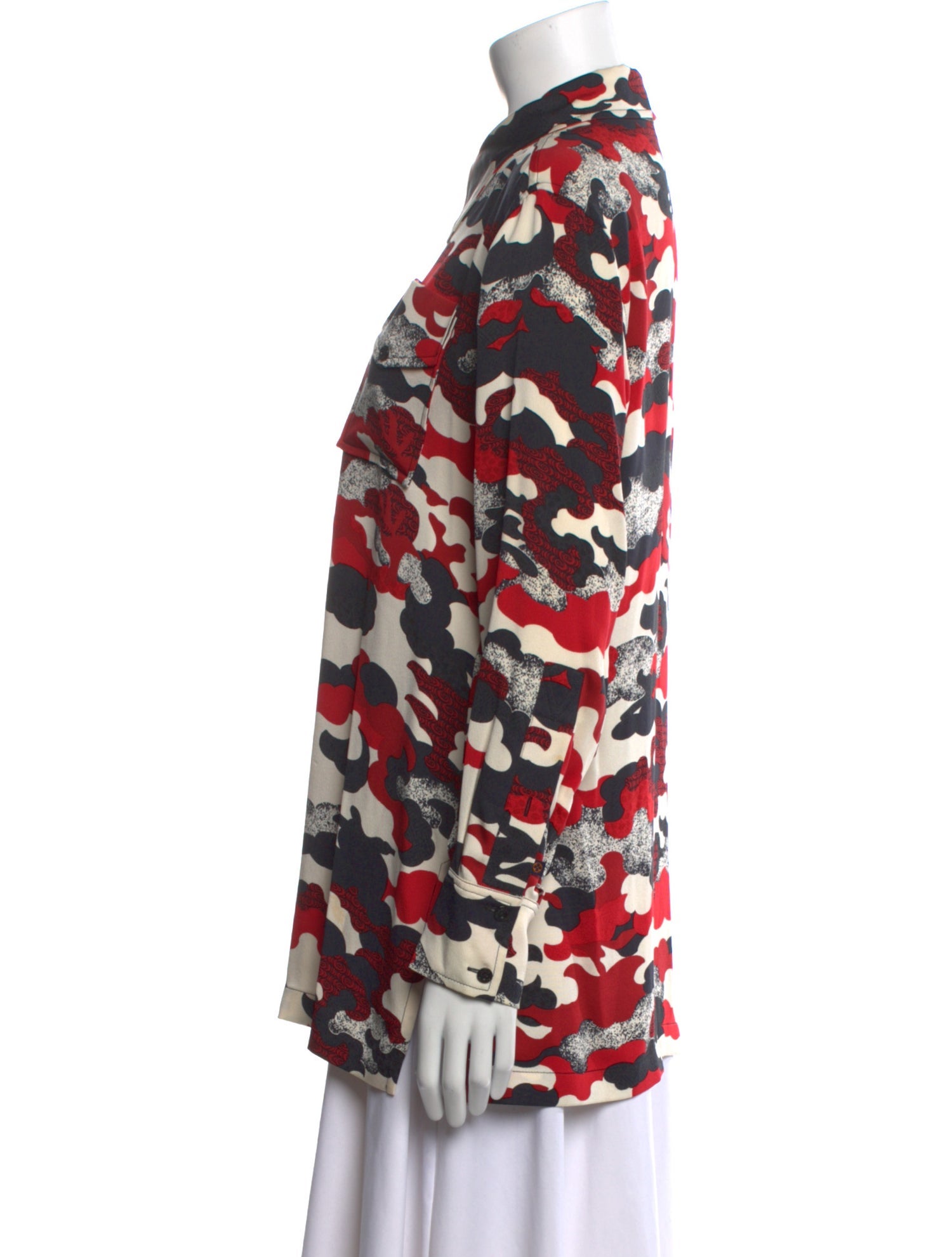 Louis Vuitton 2018 Silk Button-Up Top