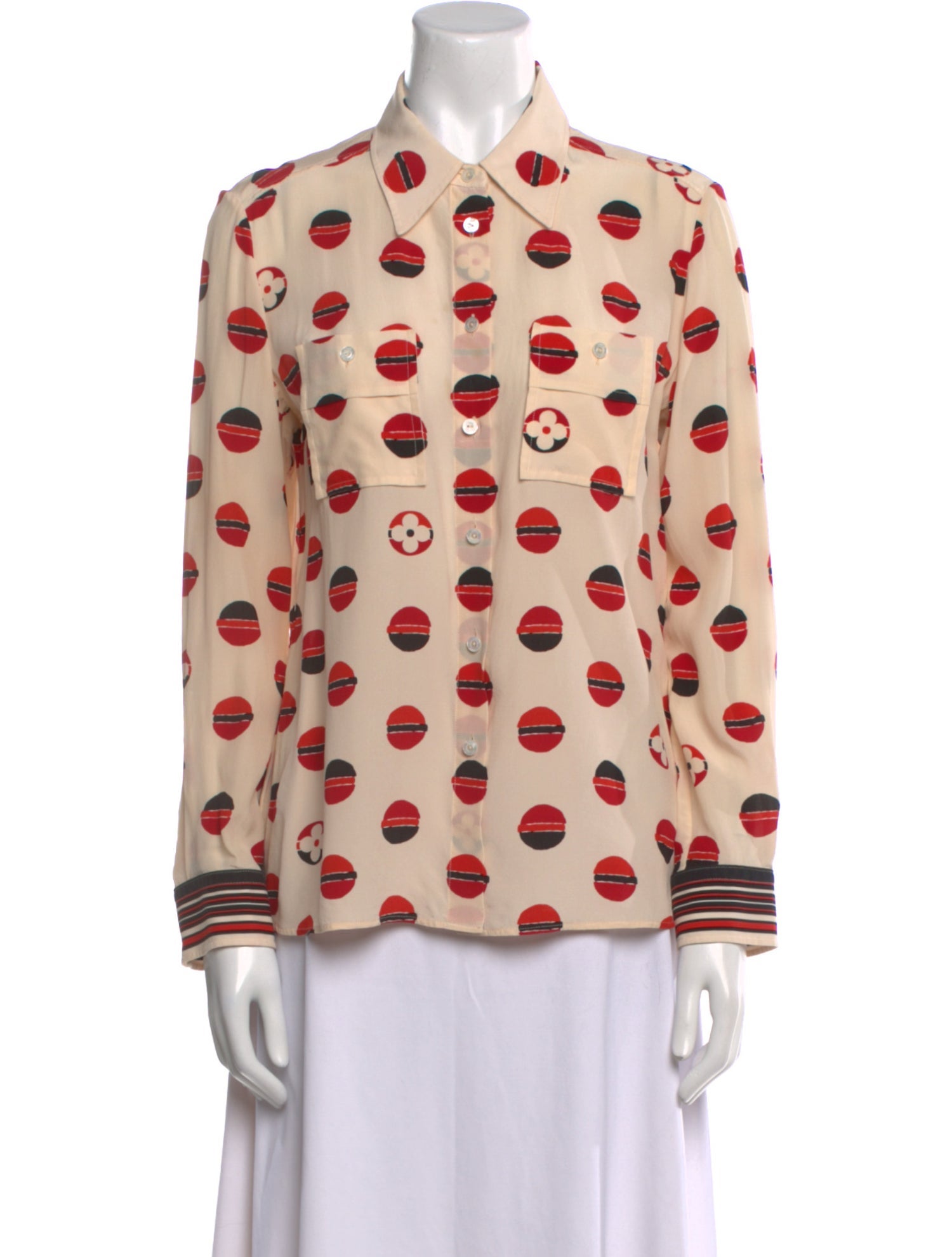 Louis Vuitton 2020 Silk Button-Up Top