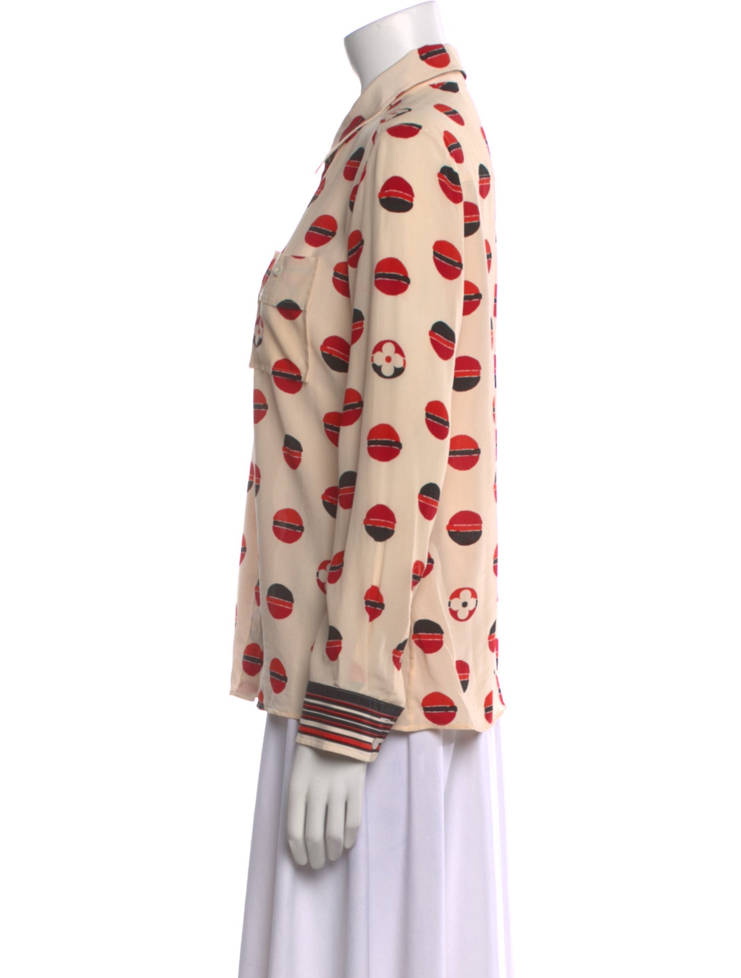 Louis Vuitton 2020 Silk Button-Up Top