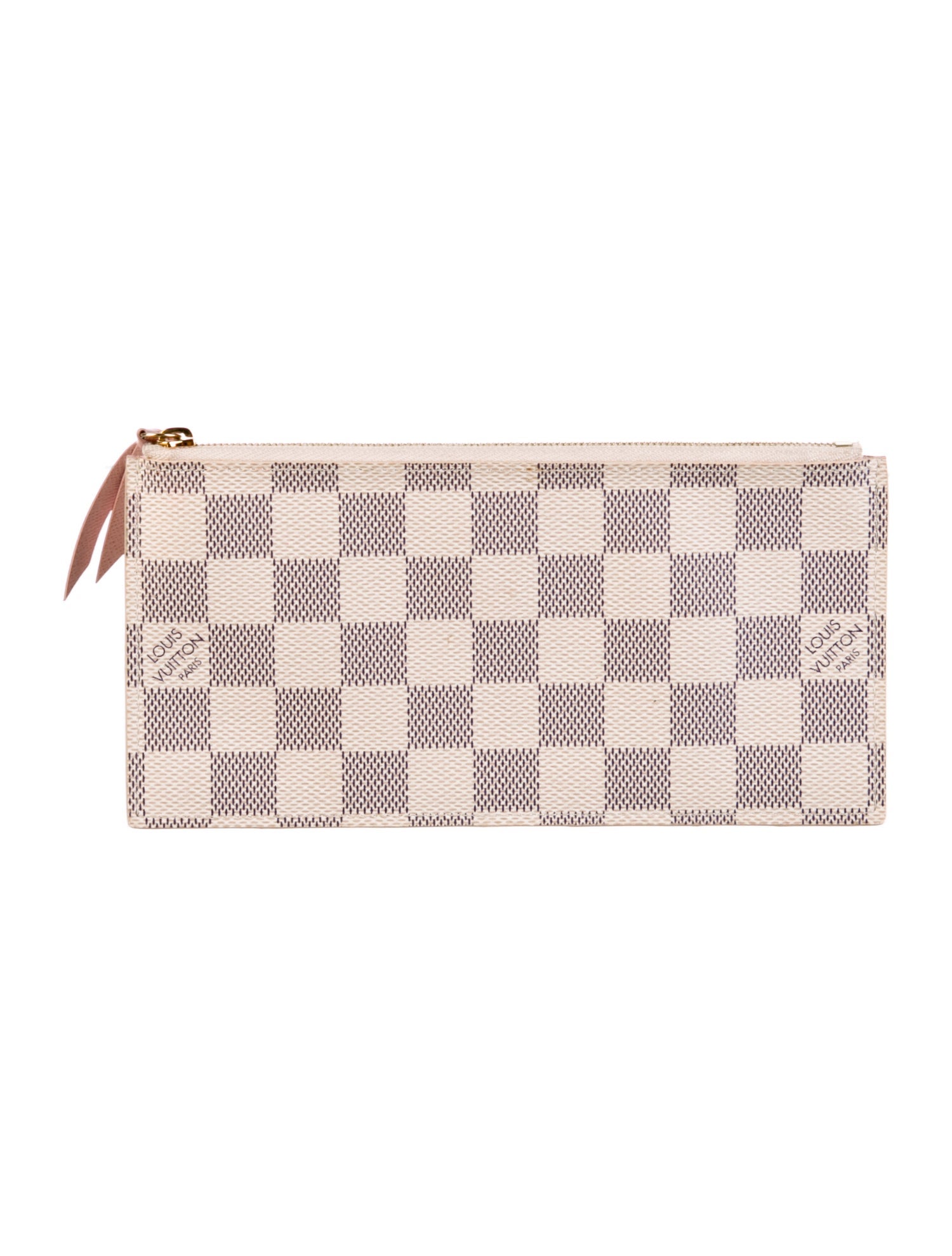 Louis Vuitton Damier Azur Pattern Coated Canvas Zippy Wallet