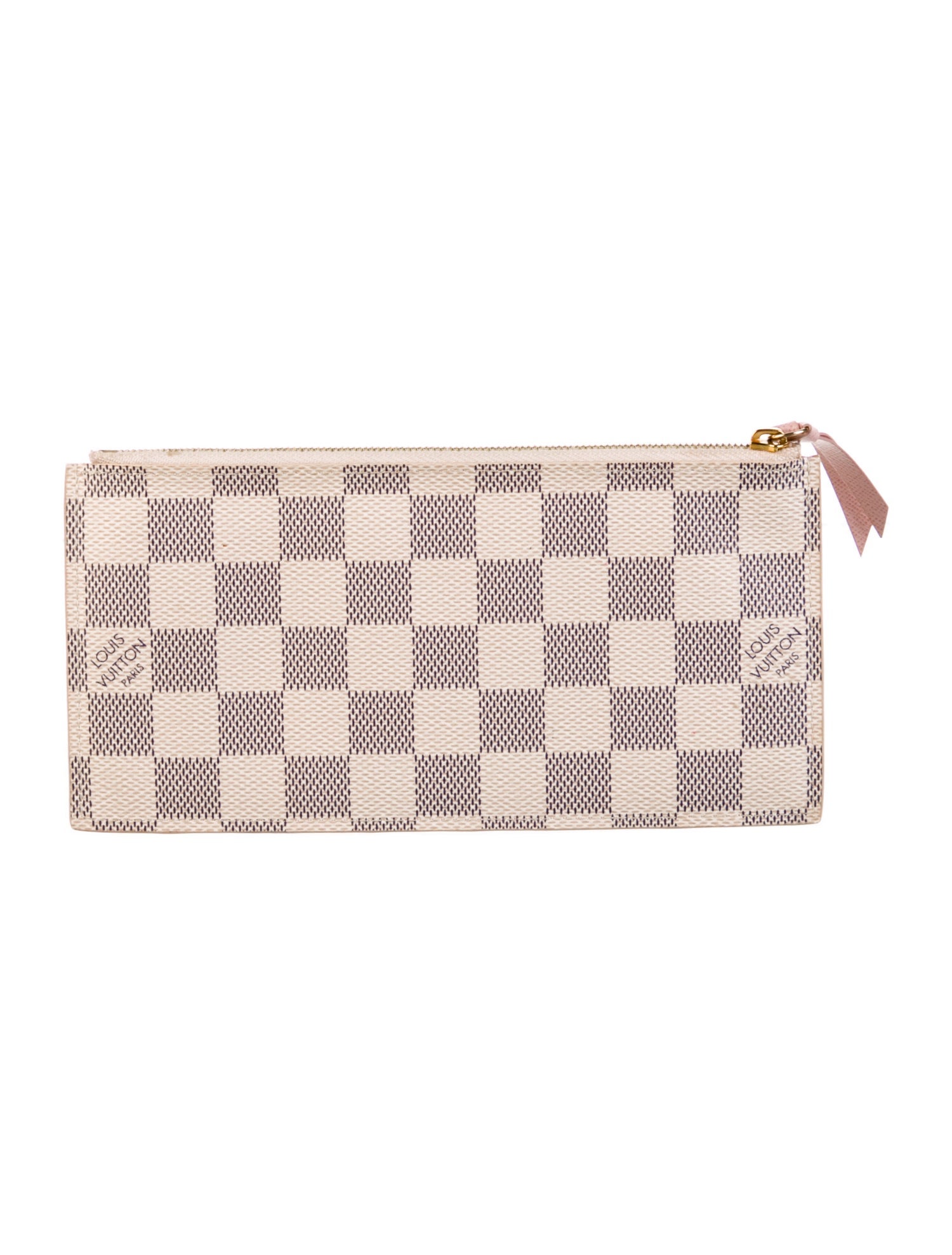 Louis Vuitton Damier Azur Pattern Coated Canvas Zippy Wallet
