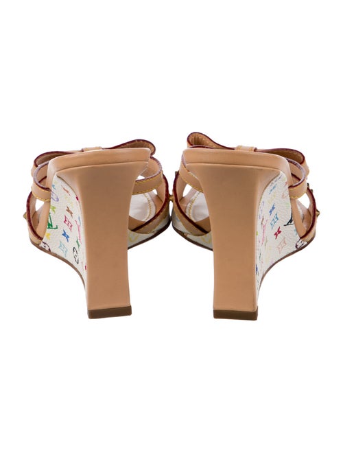 Louis Vuitton Printed Bow Accents Slides