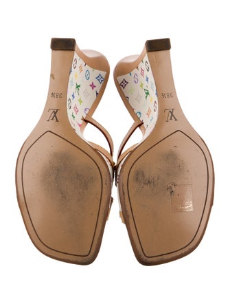 Louis Vuitton Printed Bow Accents Slides