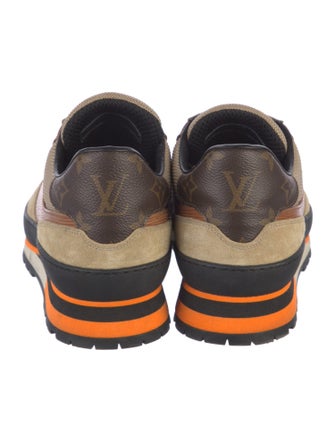 Louis Vuitton Suede Colorblock Pattern Sneakers