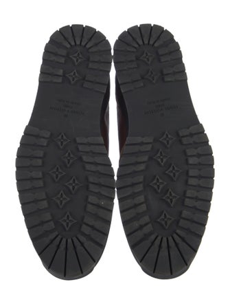 Louis Vuitton Suede Colorblock Pattern Sneakers