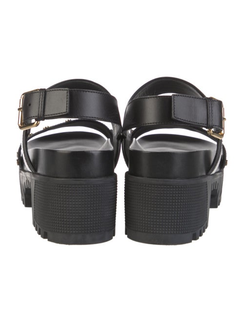 Louis Vuitton LV Monogram Leather Slingback Sandals