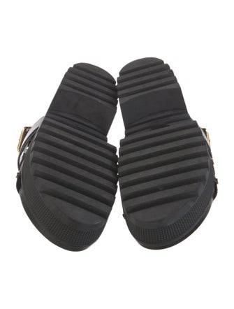 Louis Vuitton LV Monogram Leather Slingback Sandals