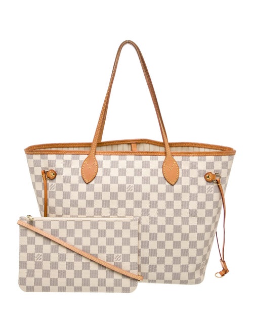 Louis Vuitton Damier Azur Neverfull w/Pouch MM