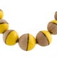 Louis Vuitton Crystal, Resin & Wood Beaded Collar Necklace