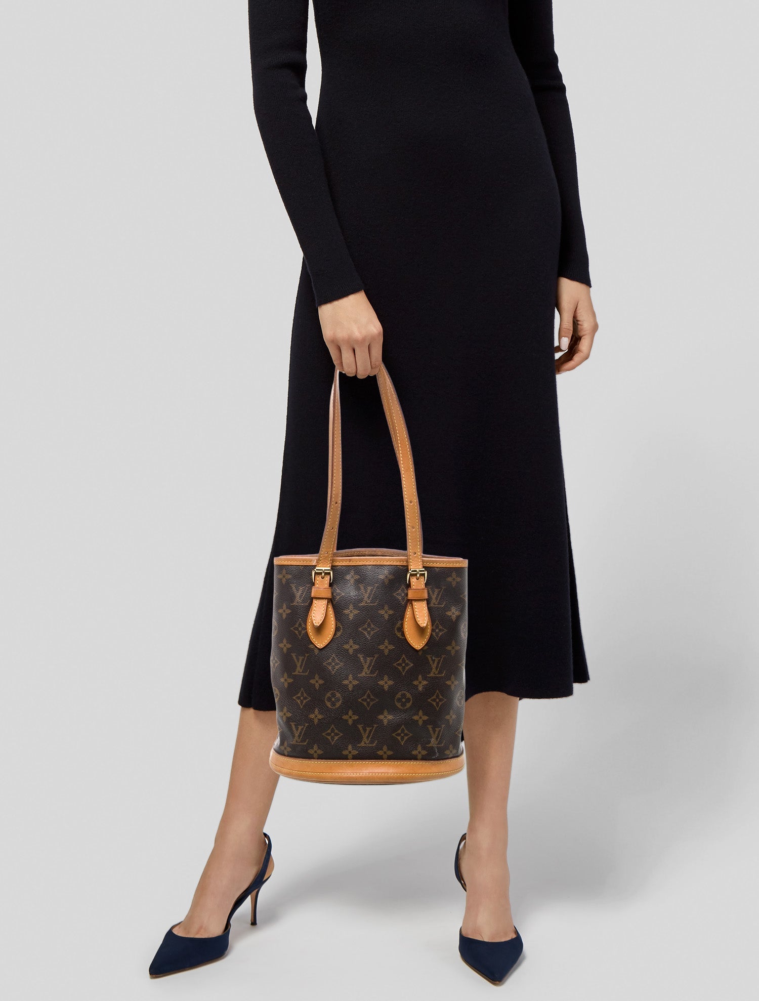 Louis Vuitton LV Monogram Petit Bucket Vintage