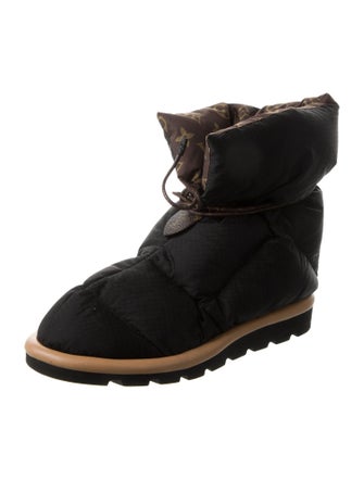 Louis Vuitton LV Monogram Nylon Lace-Up Boots