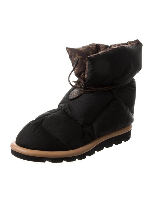 Louis Vuitton LV Monogram Nylon Lace-Up Boots
