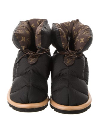 Louis Vuitton LV Monogram Nylon Lace-Up Boots