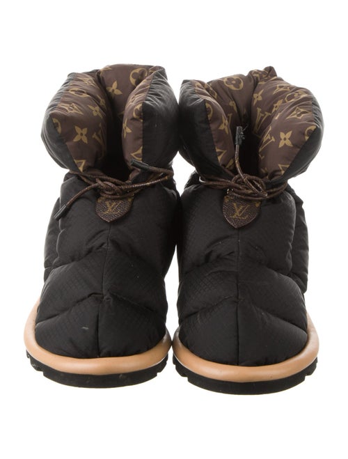 Louis Vuitton LV Monogram Nylon Lace-Up Boots