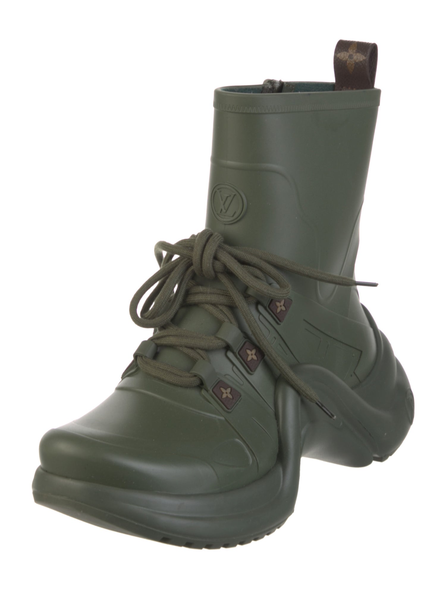 Louis Vuitton LV Monogram Rubber Rain Boots