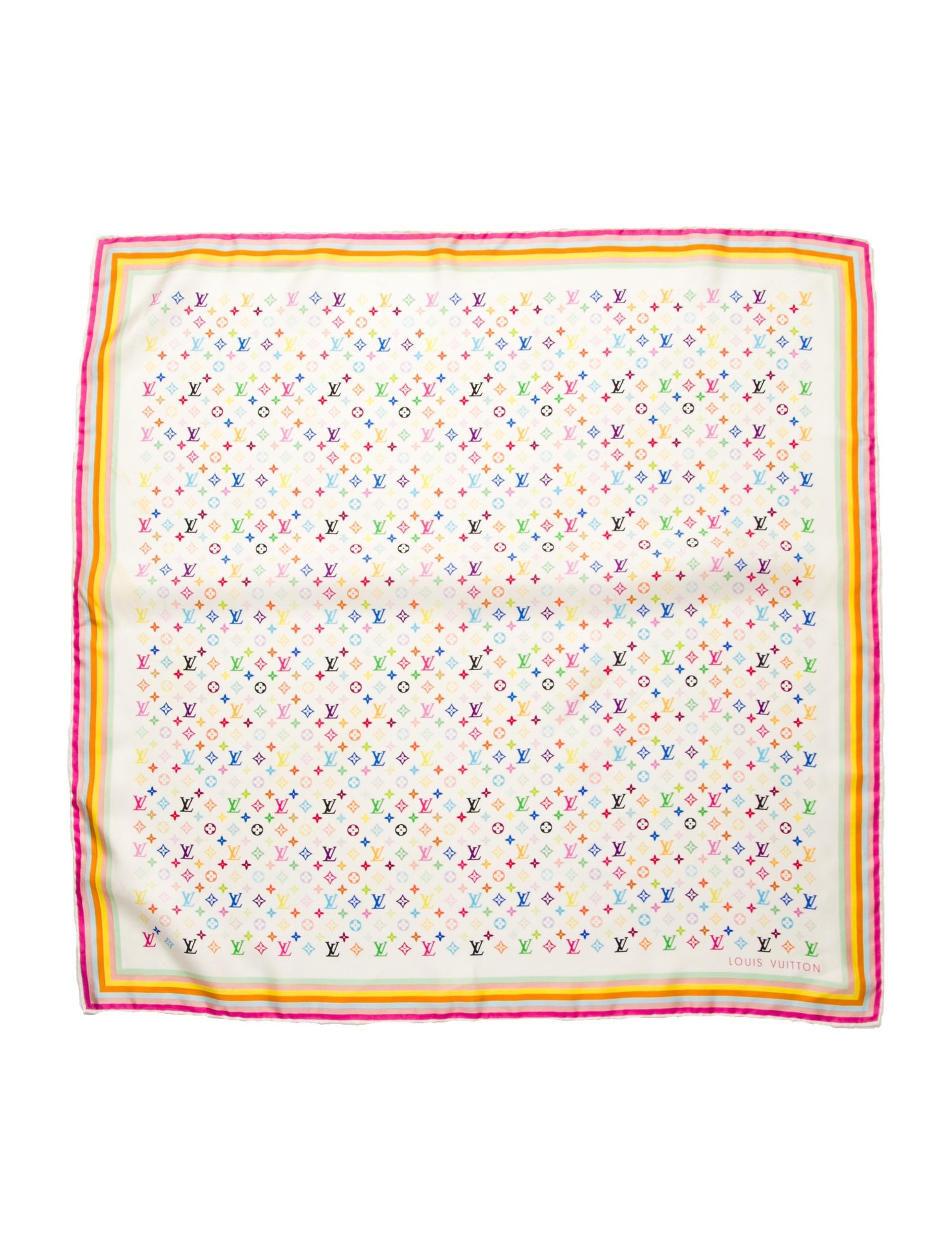 Louis Vuitton x Takashi Murakami Silk Scarf