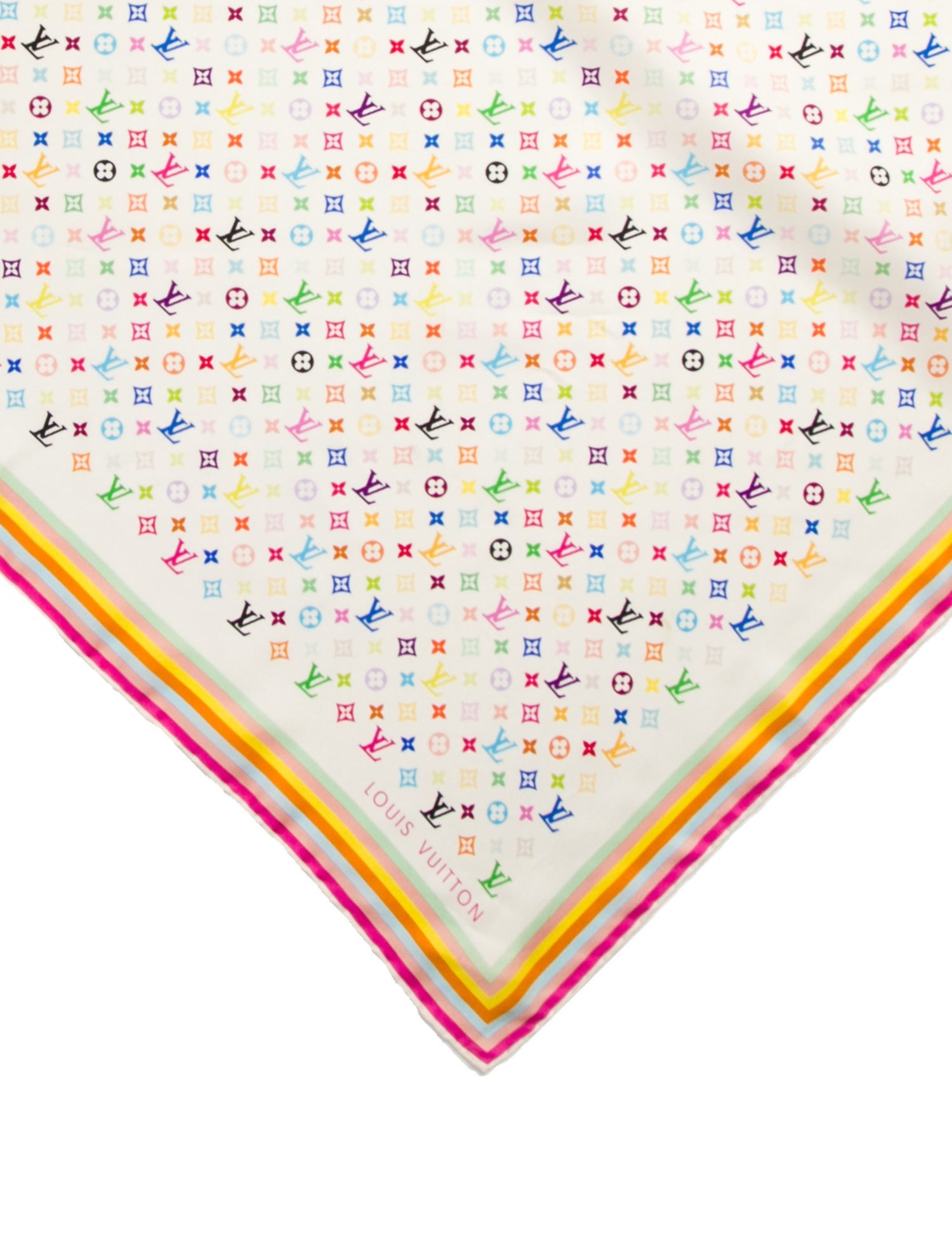 Louis Vuitton x Takashi Murakami Silk Scarf