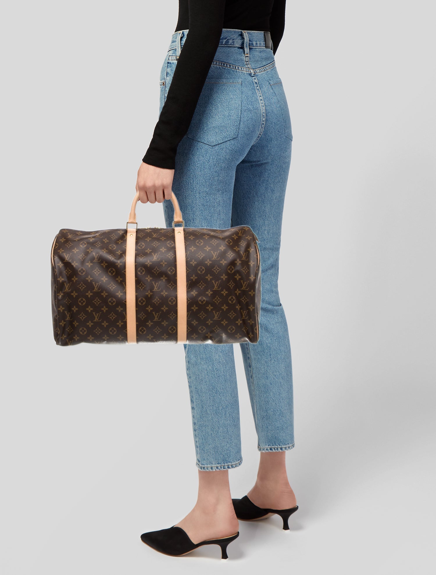 Louis Vuitton LV Monogram Keepall 55 Vintage