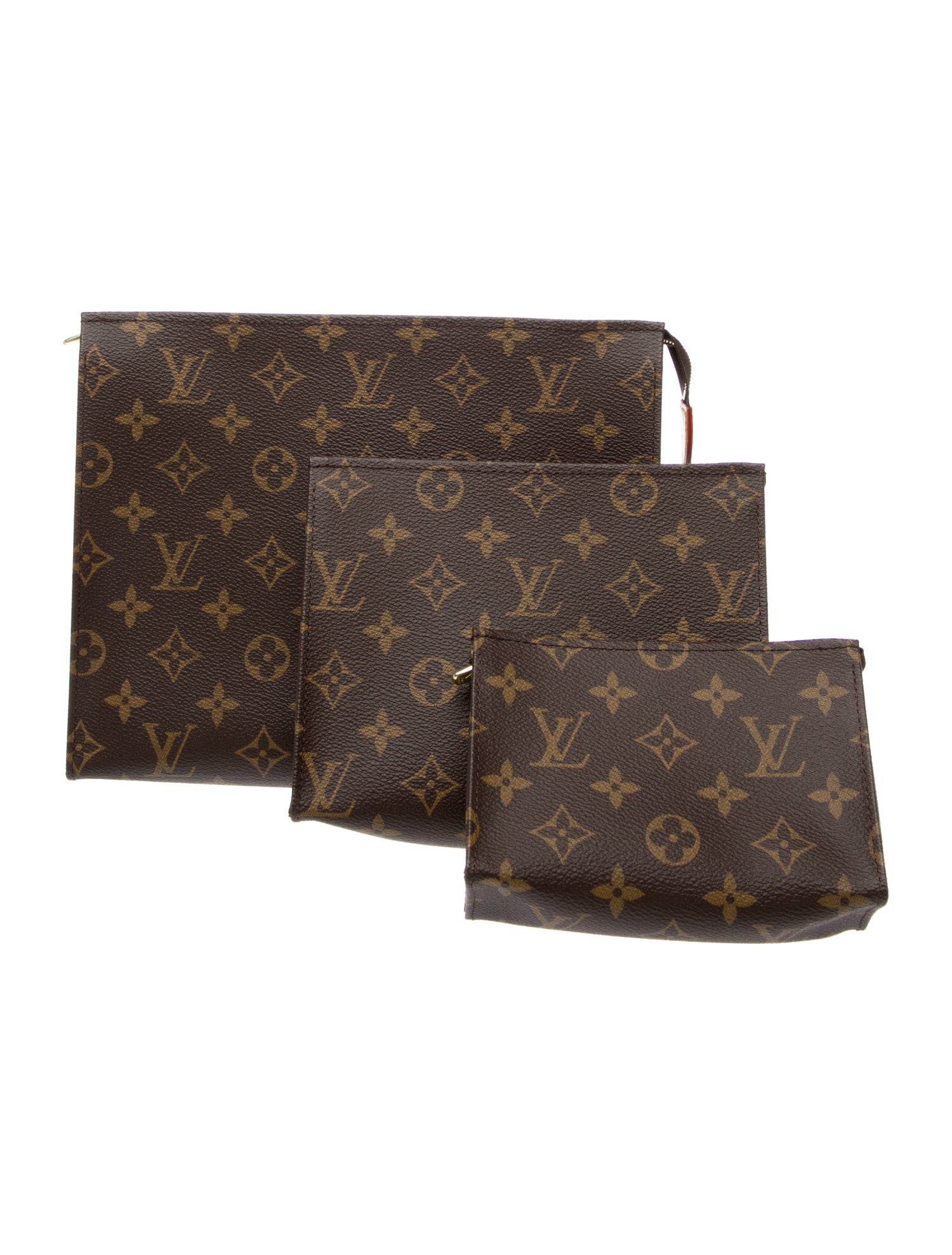 Louis Vuitton Monogram Trio Toilet Pouch Set