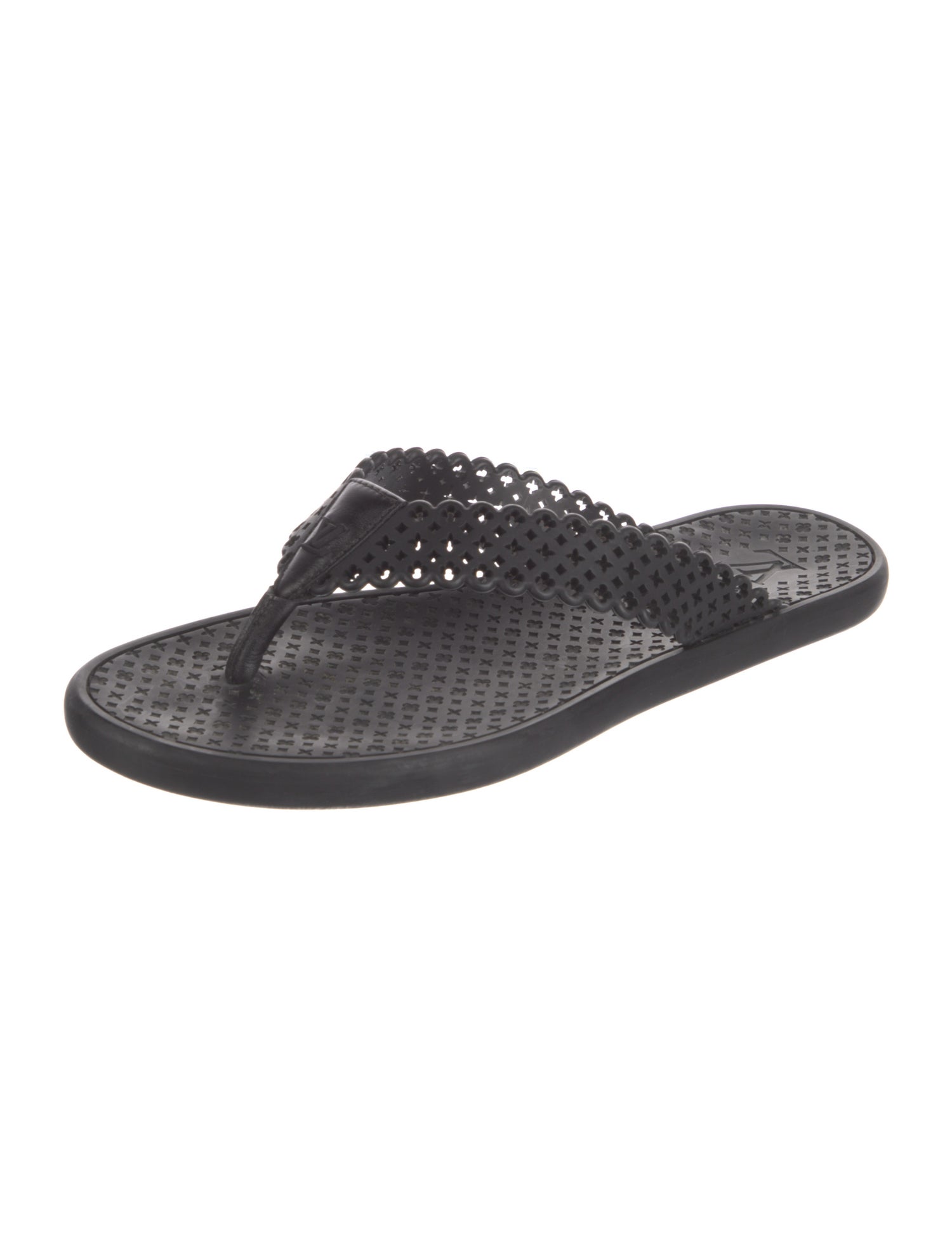Louis Vuitton LV Monogram Rubber Flip Flops