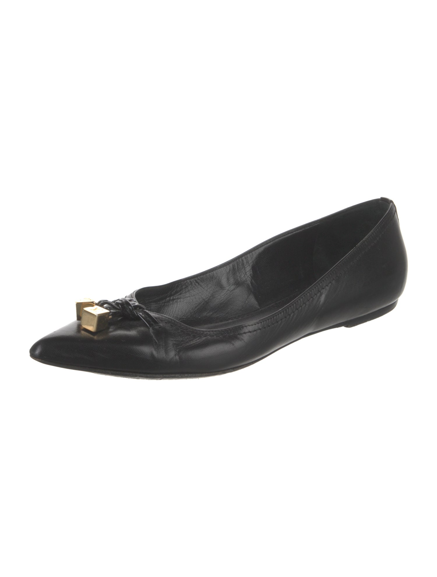 Louis Vuitton LV Monogram Leather Flats