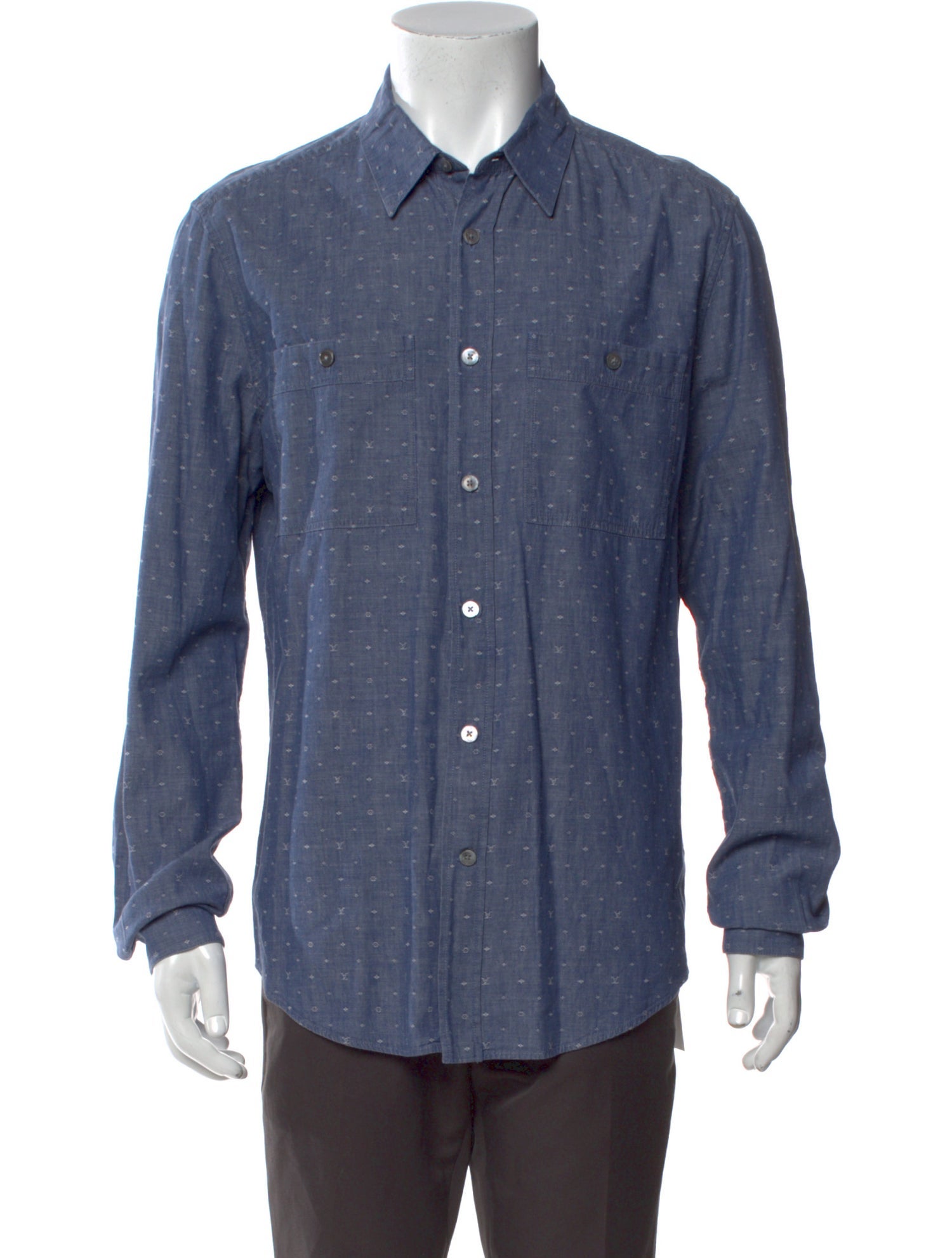 Louis Vuitton 2014 Monogram Pattern Shirt