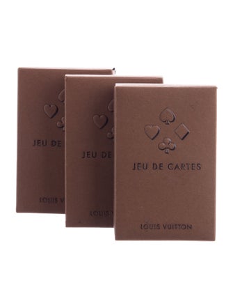 Louis Vuitton Set of 3 Jeu de Cartes Playing Cards