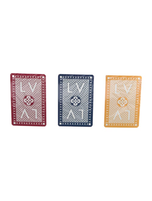 Louis Vuitton Set of 3 Jeu de Cartes Playing Cards
