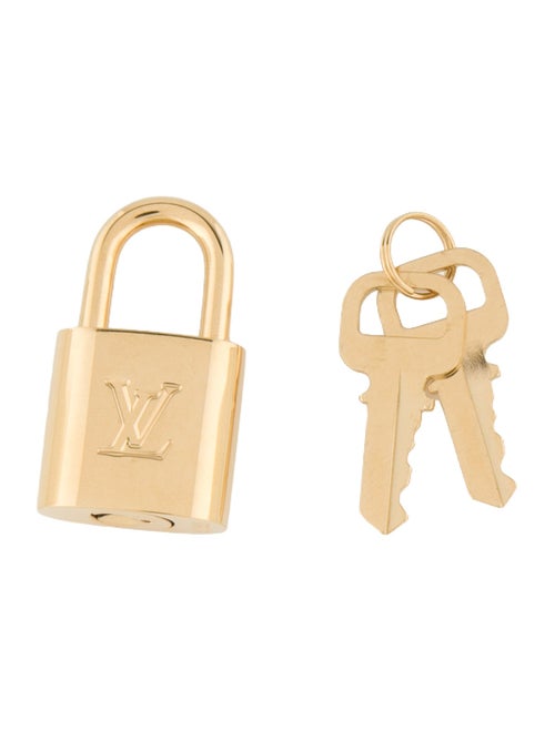 Louis Vuitton Brass Keys and Lock Set
