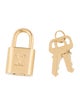 Louis Vuitton Brass Keys and Lock Set