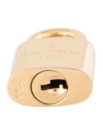 Louis Vuitton Brass Keys and Lock Set