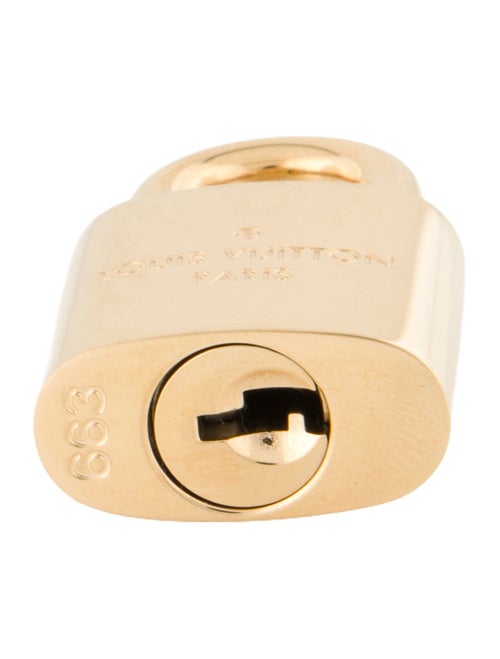 Louis Vuitton Brass Keys and Lock Set