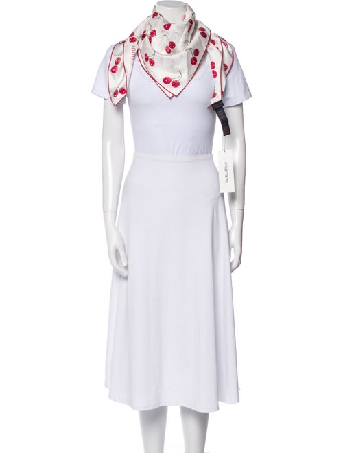 Louis Vuitton x TM Monogram Cerise Silk Scarf