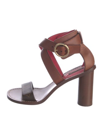 Louis Vuitton LV Monogram Leather Sandals