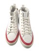 Louis Vuitton Leather Embroidered Accent Sneakers