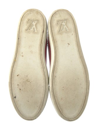 Louis Vuitton Leather Embroidered Accent Sneakers