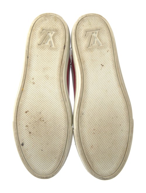 Louis Vuitton Leather Embroidered Accent Sneakers