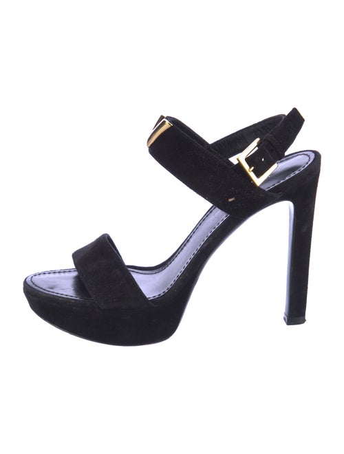 Louis Vuitton Suede Slingback Sandals