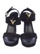 Louis Vuitton Suede Slingback Sandals