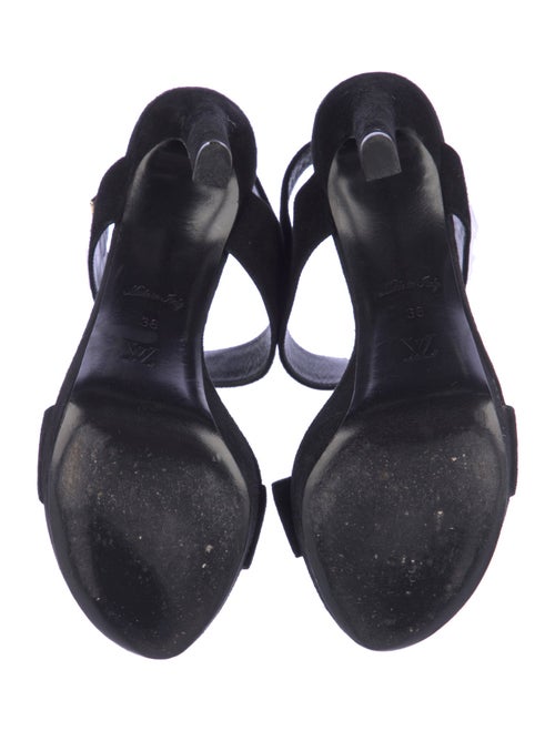 Louis Vuitton Suede Slingback Sandals