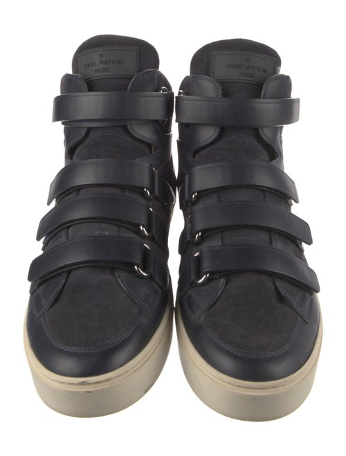 Louis Vuitton Suede Leather Trim Embellishment Sneakers